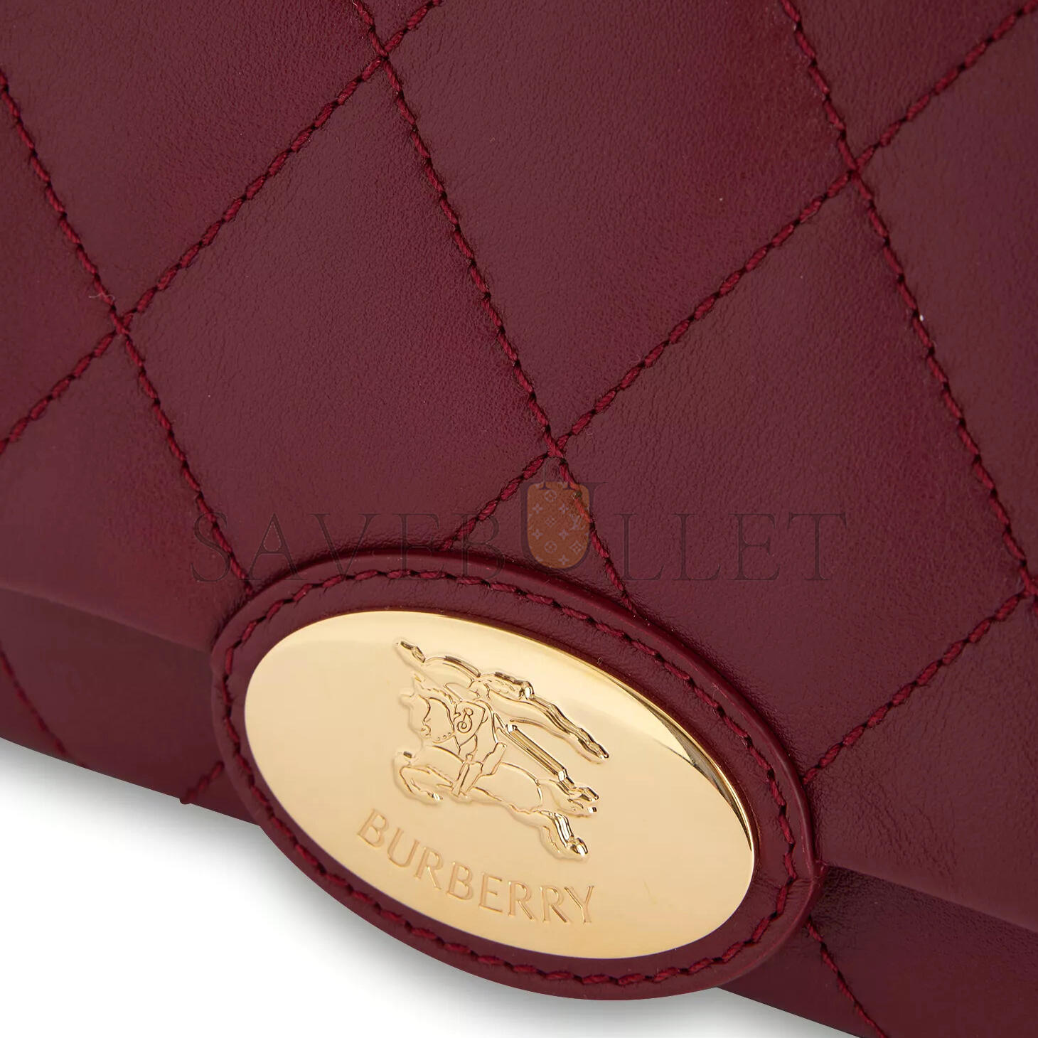 BURBERRY SMALL STRAND QUILTED LEATHER SHOULDER BAG 81112601 (20.5*16*7.5cm)